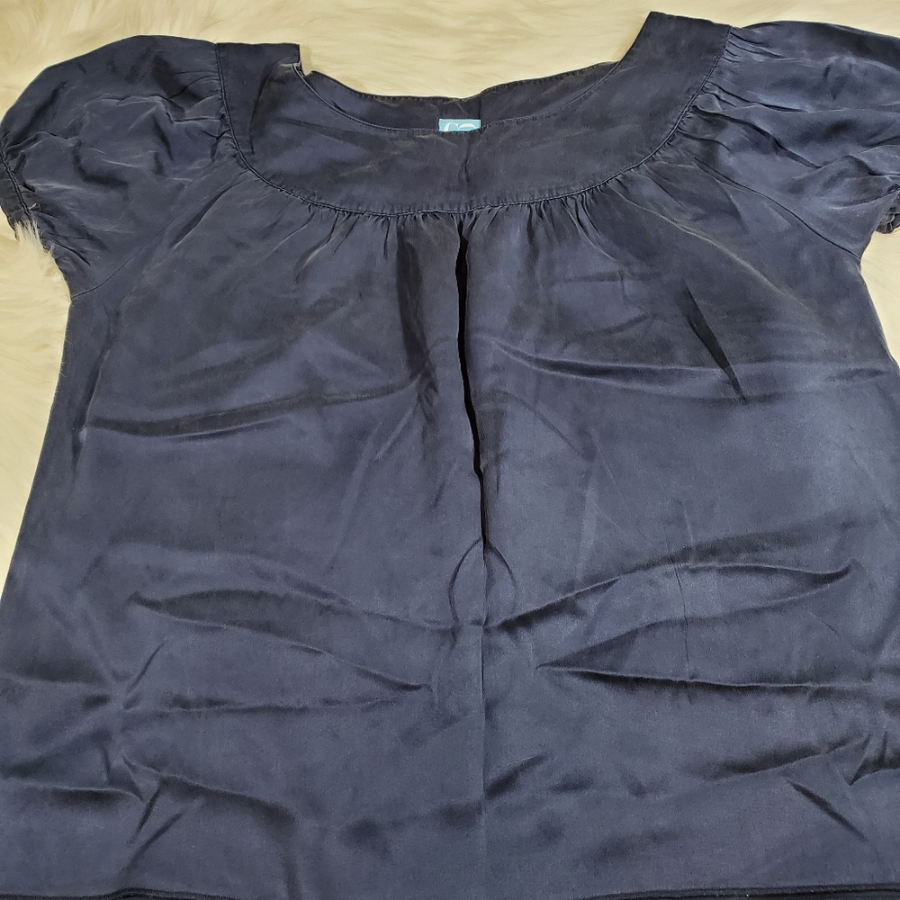 Coop blouse size large color blue